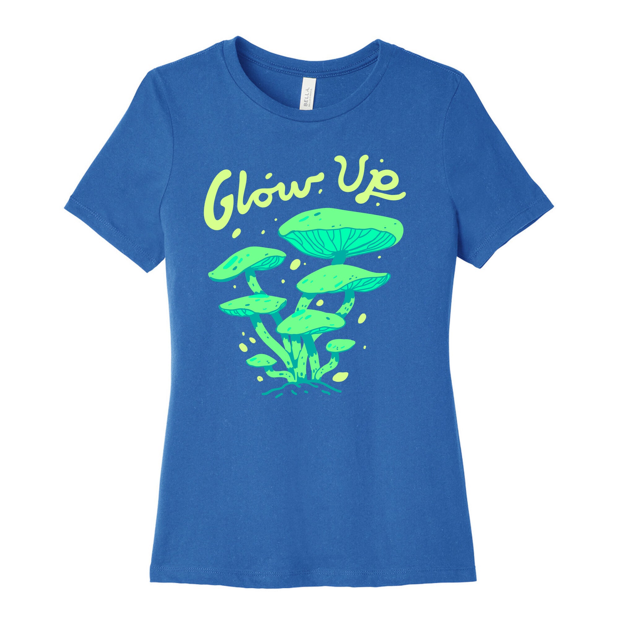 Glow up Bioluminescent Mushrooms Women's Cotton Tee